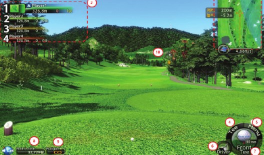 GOLFZON REAL gameplay screen
